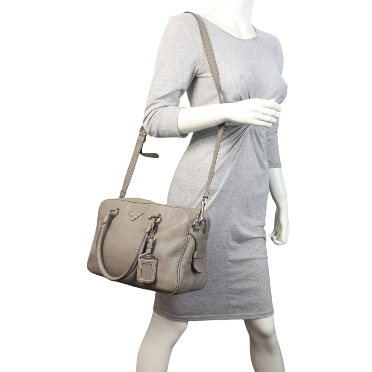 Prada Vitello Daino Bauletto Bag