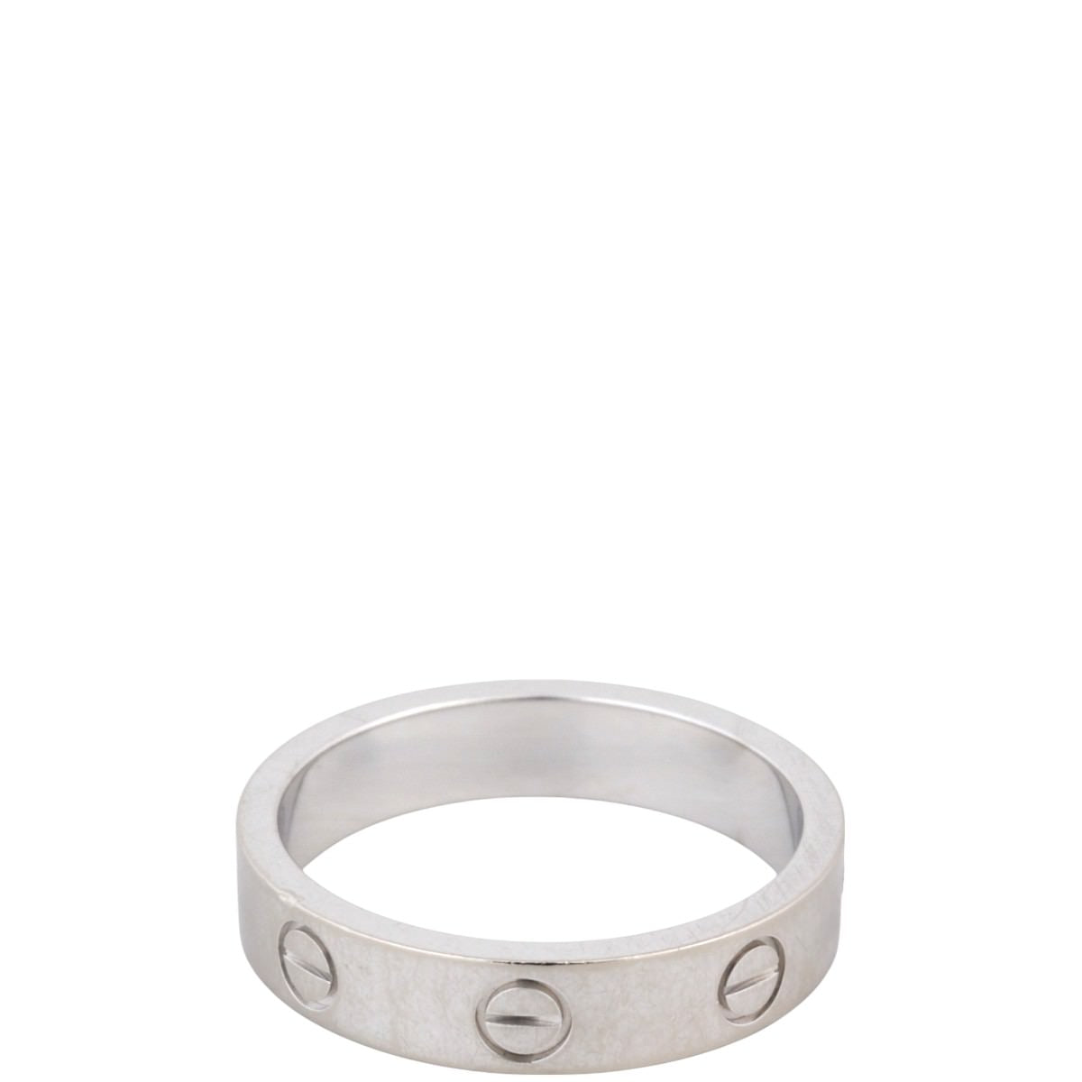 Cartier Love Wedding Band 18k White Gold 1 Diamond