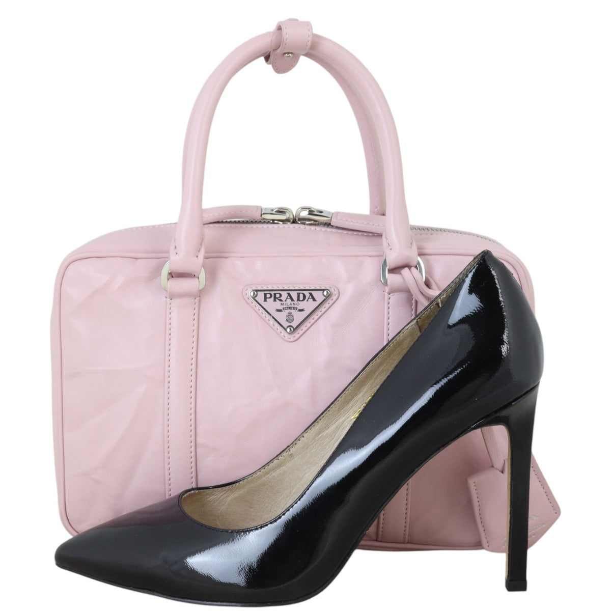 Prada Re-Edition 2001 Nappa Antique Handle Bag Small