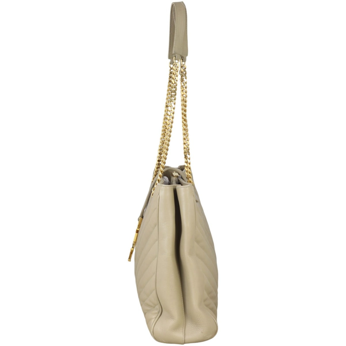 Saint Laurent Chevron Shopping Tote