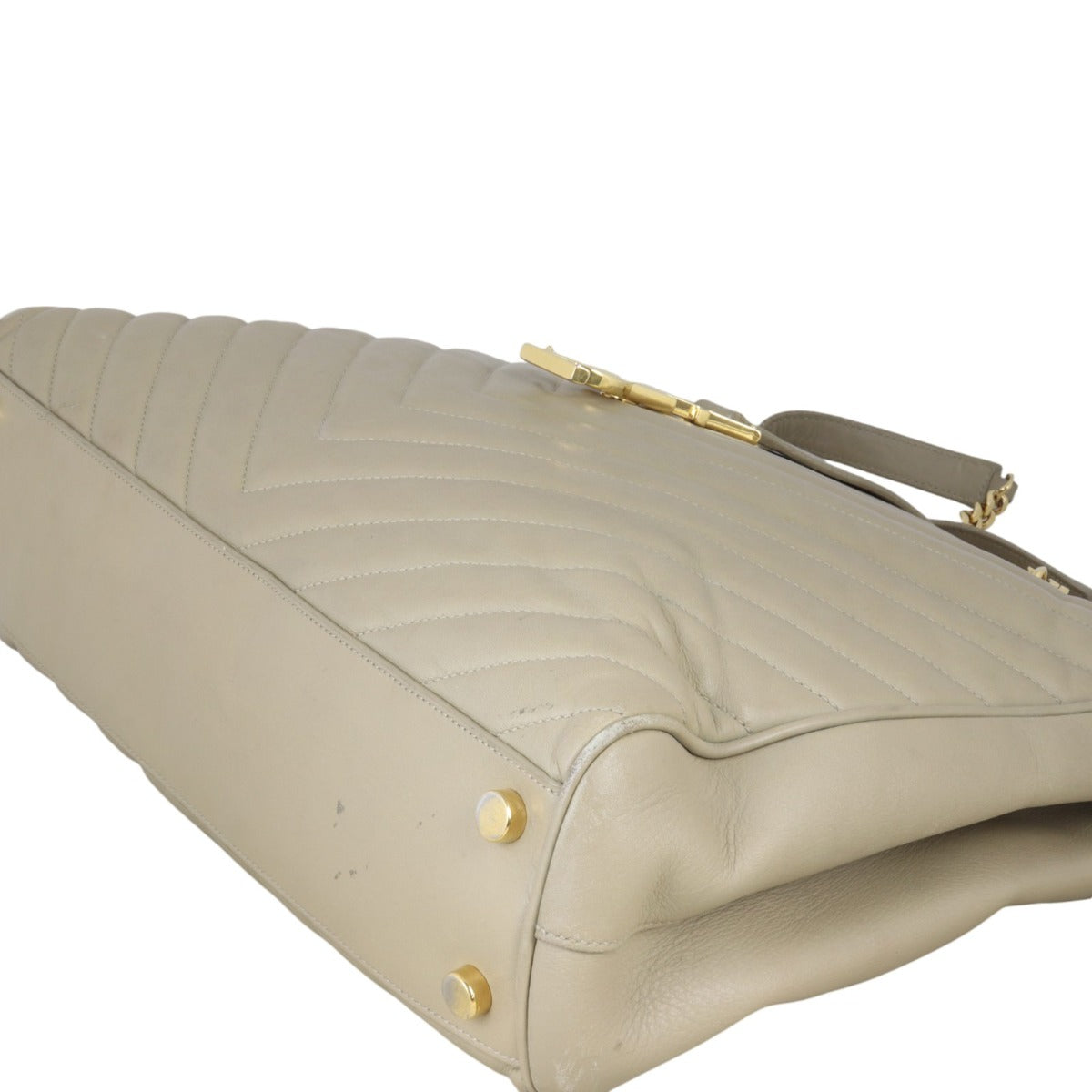 Saint Laurent Chevron Shopping Tote