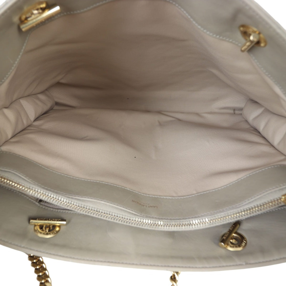 Saint Laurent Chevron Shopping Tote