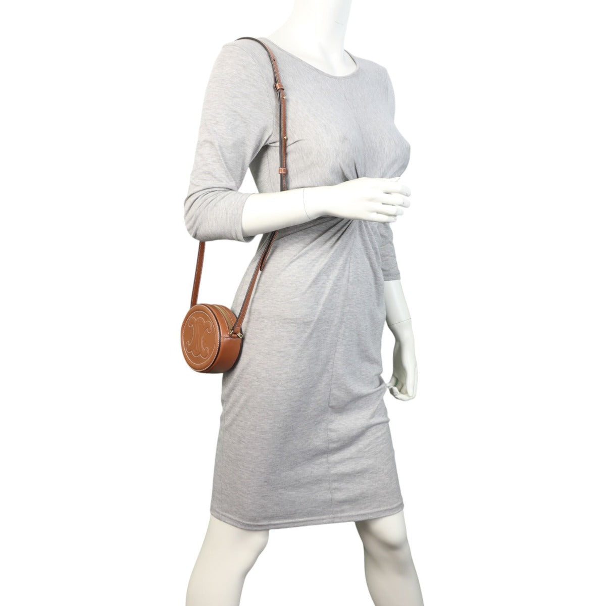 Celine Triomphe Cuir Oval Purse