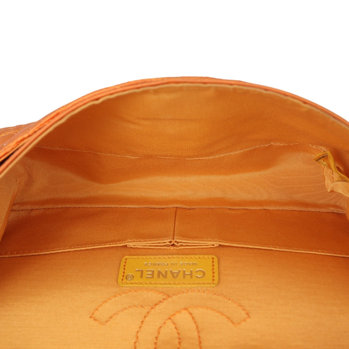 Chanel 2.55 Reissue East West Double Flap Bag Satin Croc-Effect