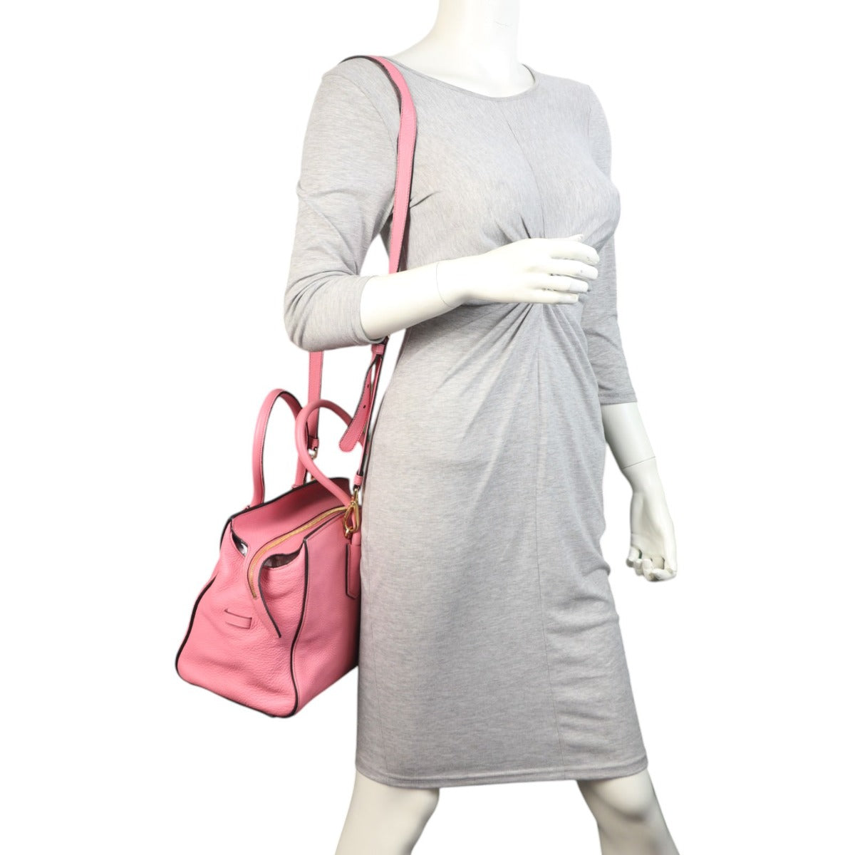 Prada Vitello Daino Zip Tote