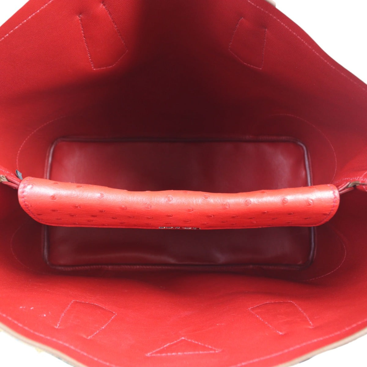 Prada Calf Hair Ostrich Leopard Double Bag Large