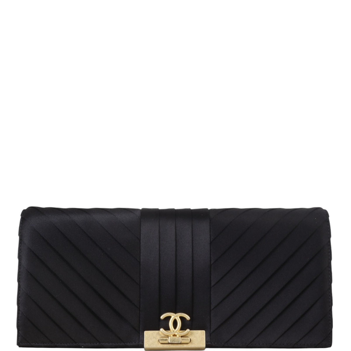 Chanel Satin Long Clutch