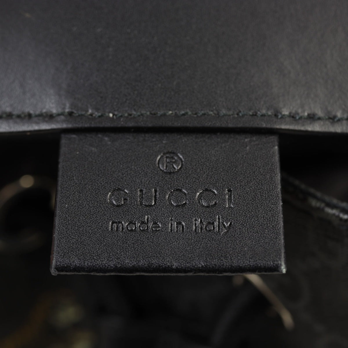 Gucci GG Supreme Double Buckle Backpack