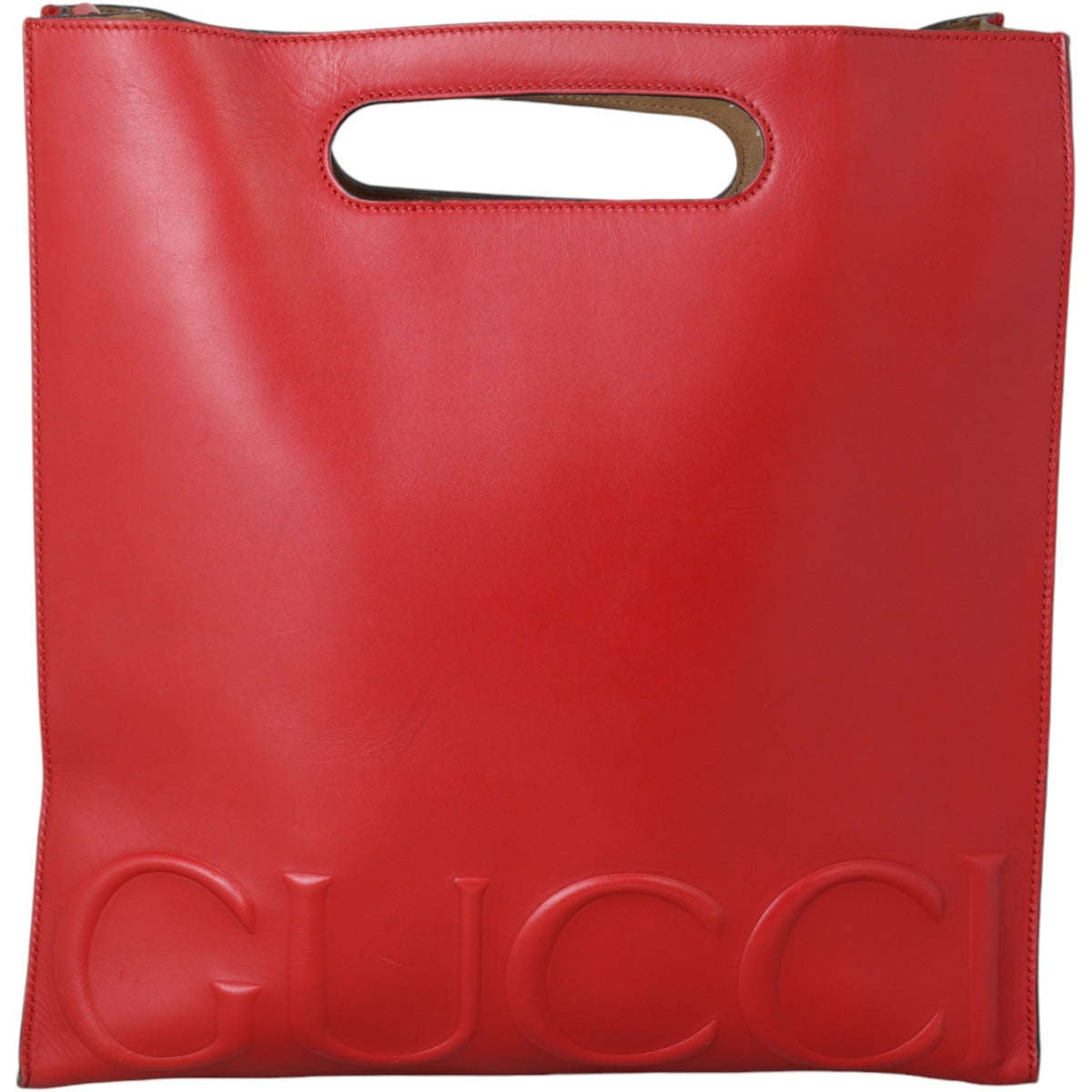 Gucci Logo Embossed XL Tote