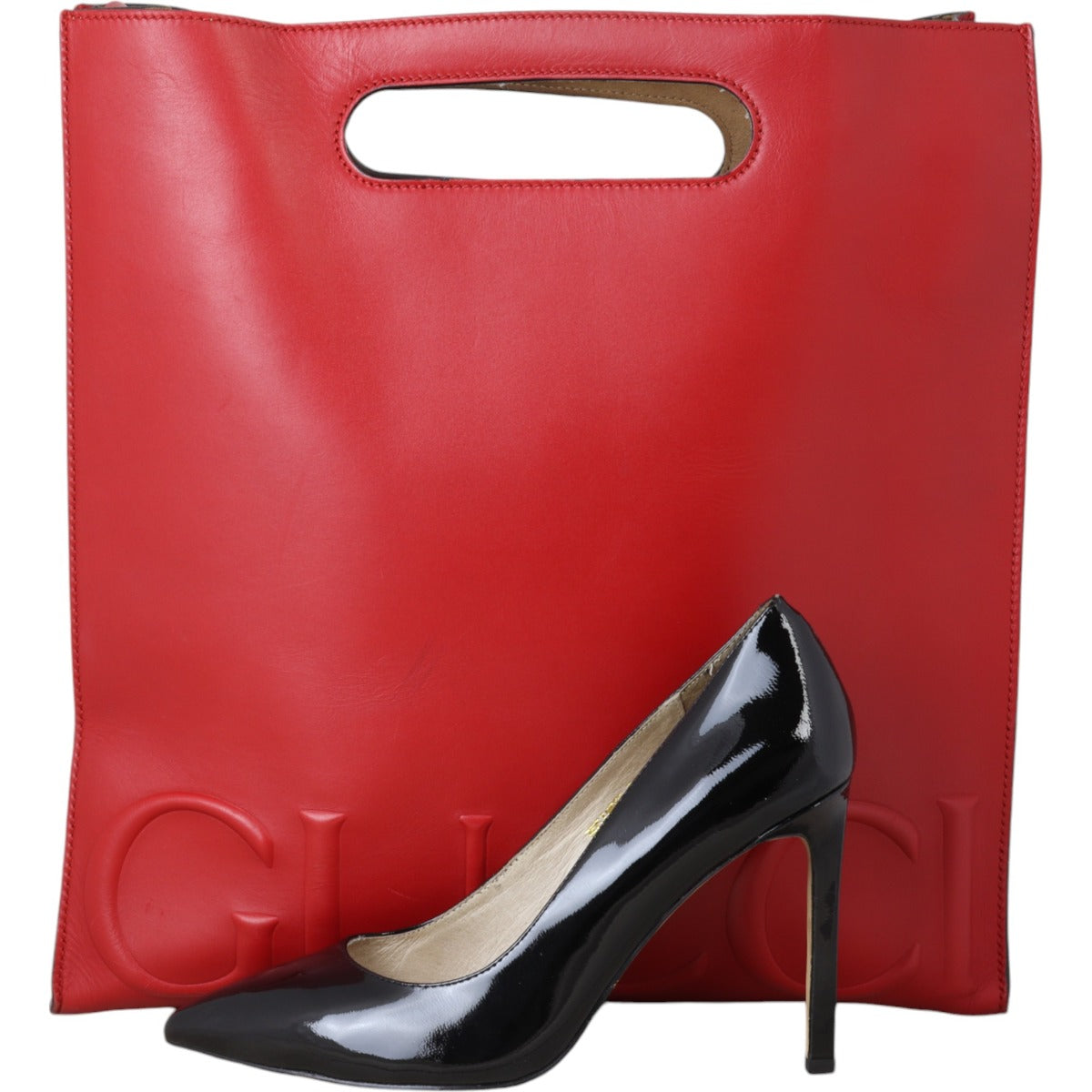 Gucci Logo Embossed XL Tote