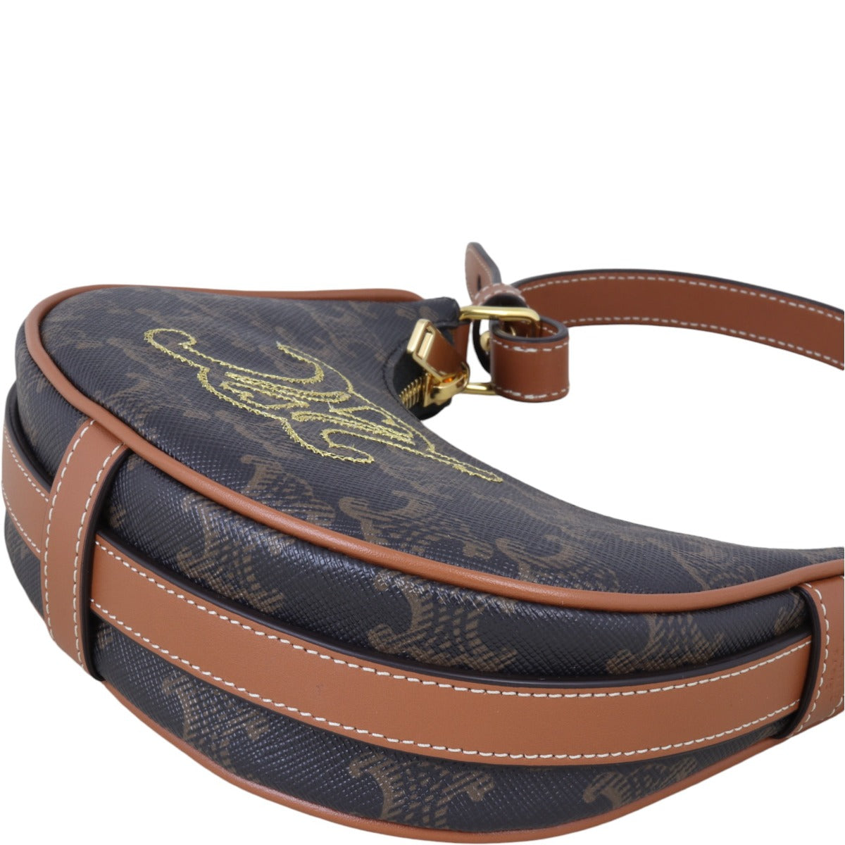 Celine Ava Triomphe Hobo Embroidered Mini