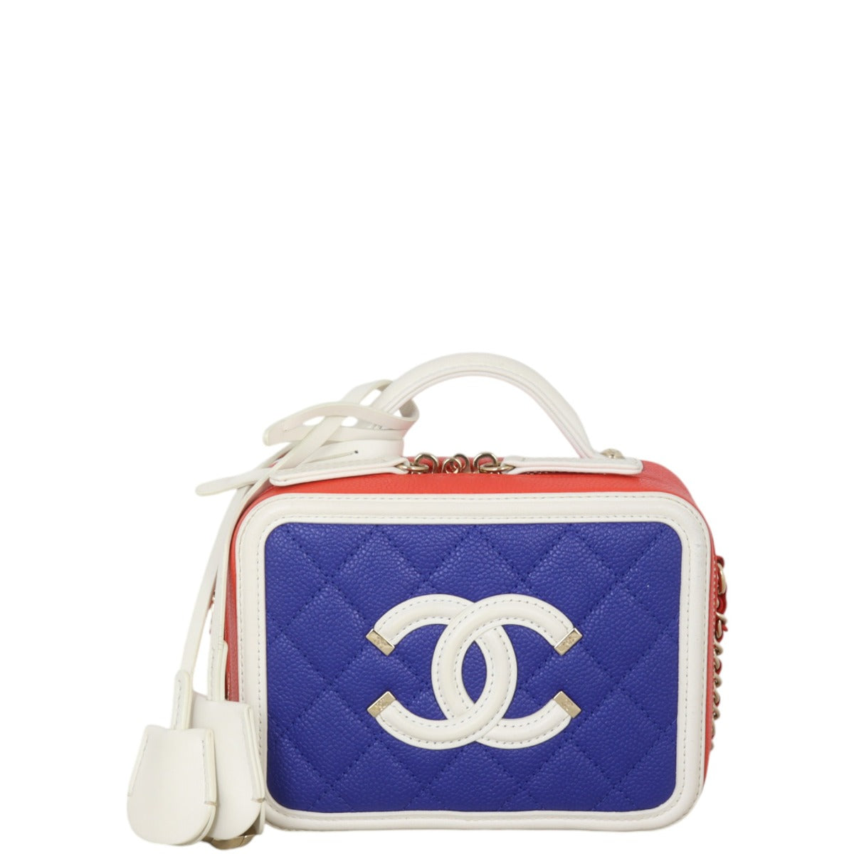 Chanel CC Filigree Vanity Case Small