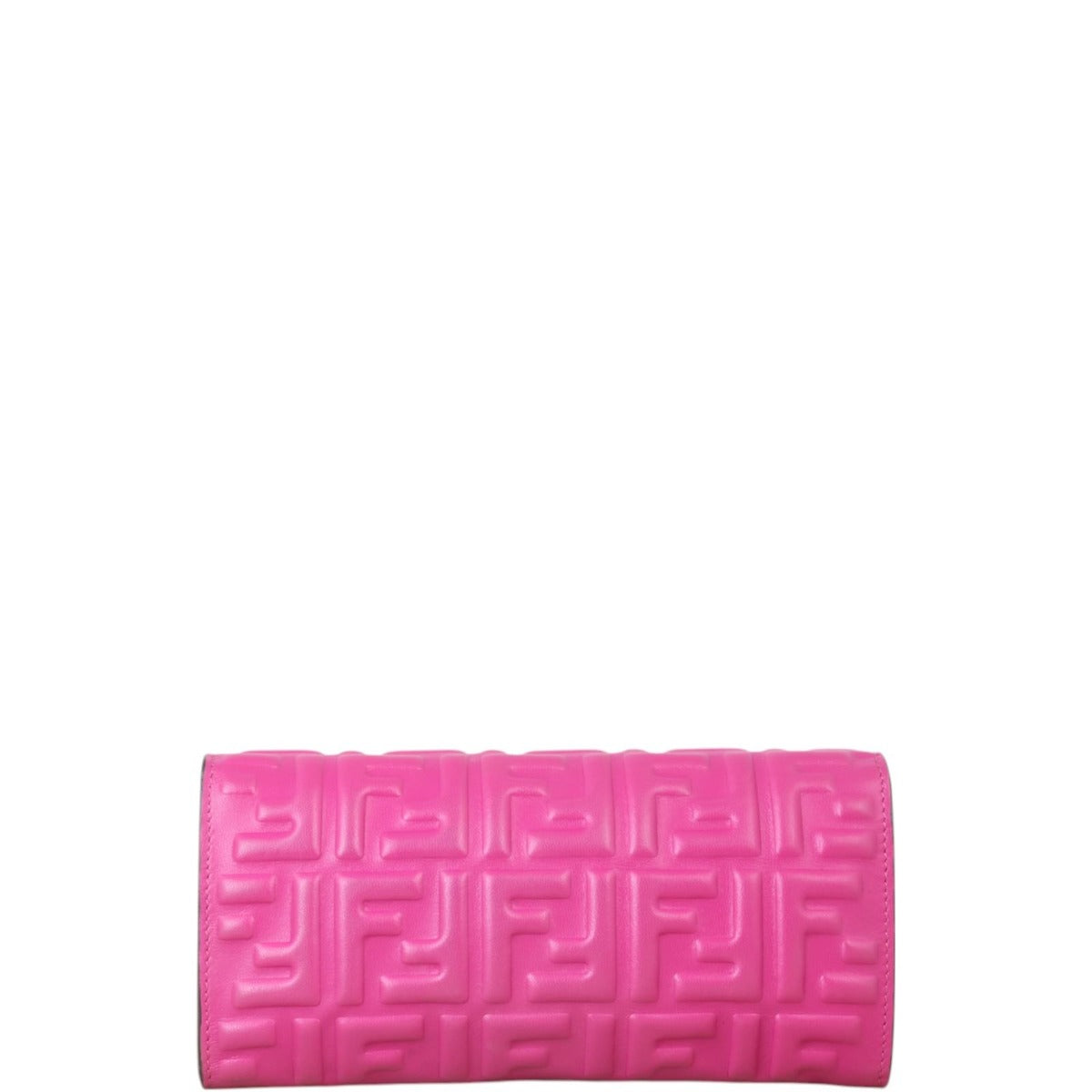 Fendi Baguette FF Embossed Wallet on Chain