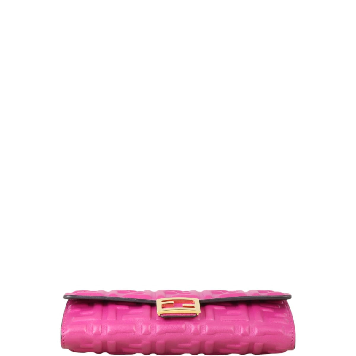 Fendi Baguette FF Embossed Wallet on Chain
