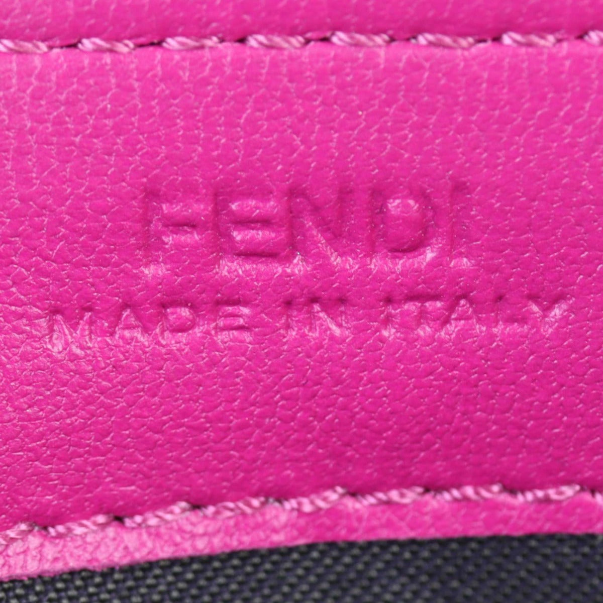 Fendi Baguette FF Embossed Wallet on Chain