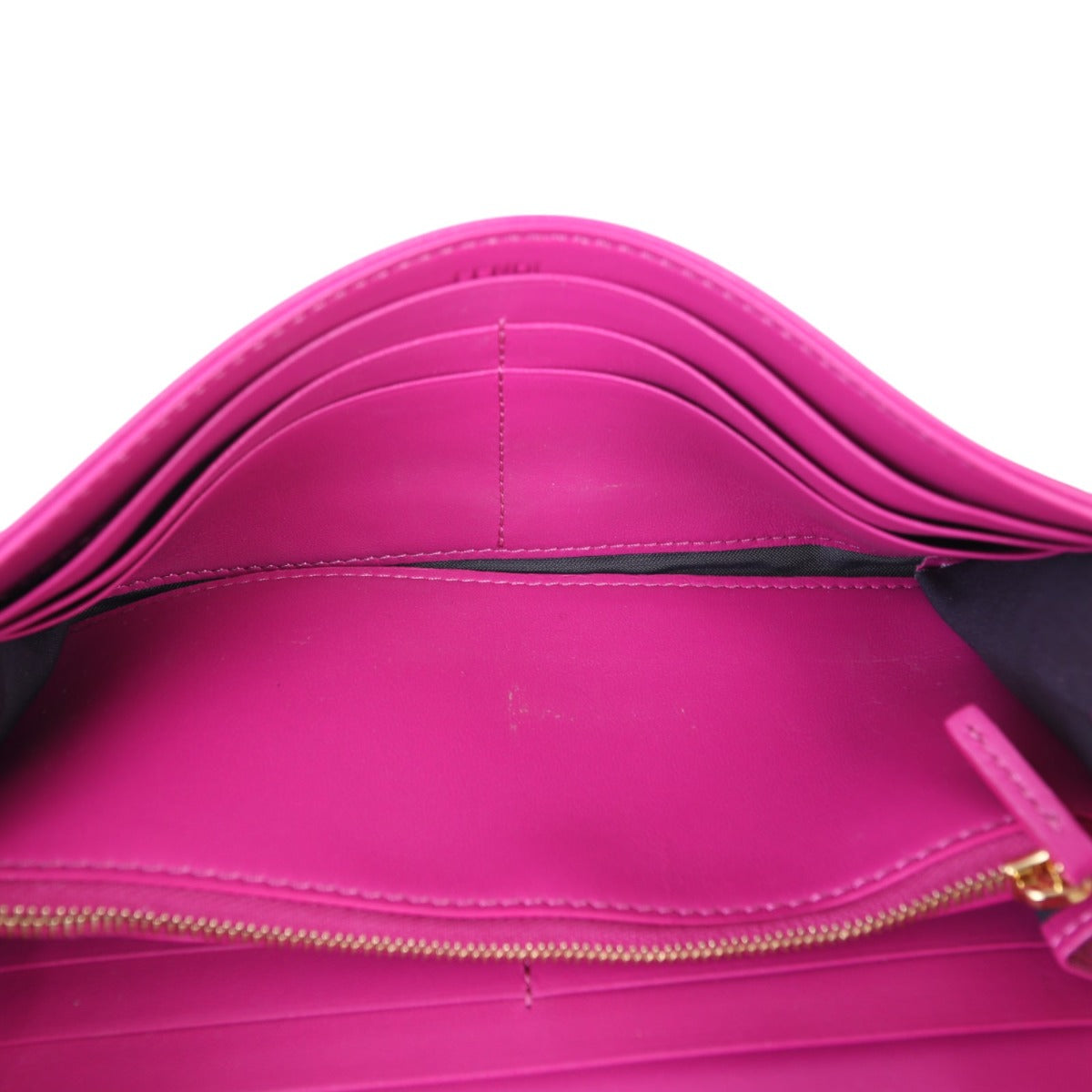 Fendi Baguette FF Embossed Wallet on Chain