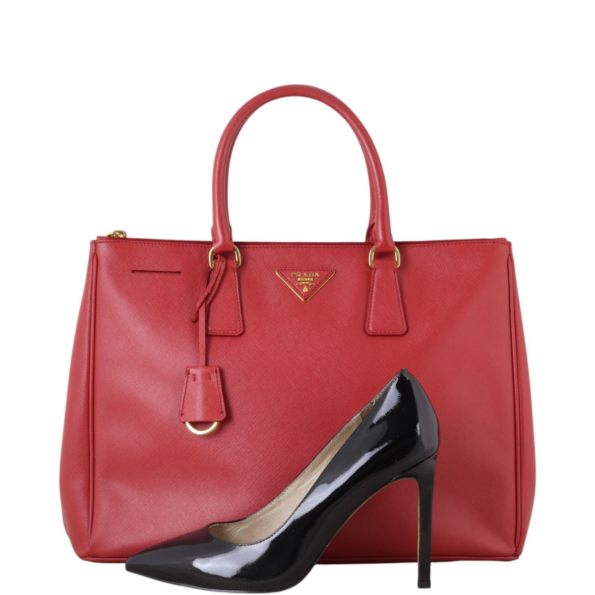 Prada Saffiano Lux Galleria Double Zip Tote Large