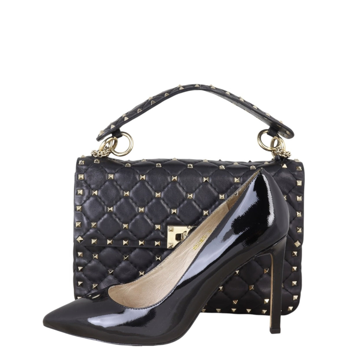 Valentino Rockstud Spike Medium Shoulder Bag