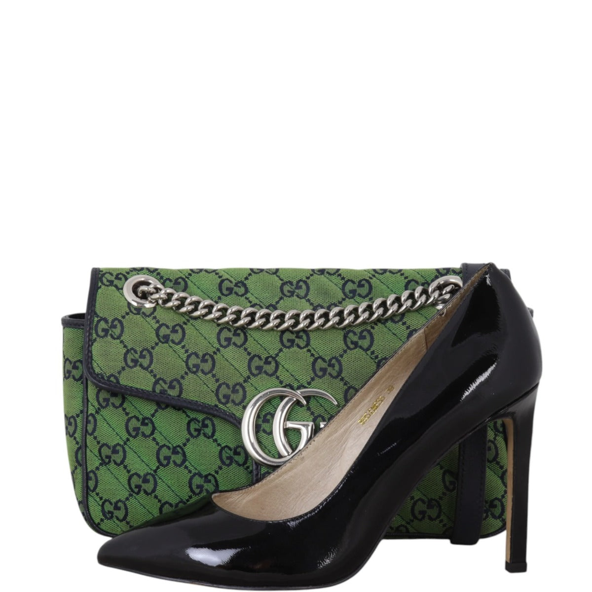 Gucci GG Canvas Marmont Diagonal Small Shoulder Bag