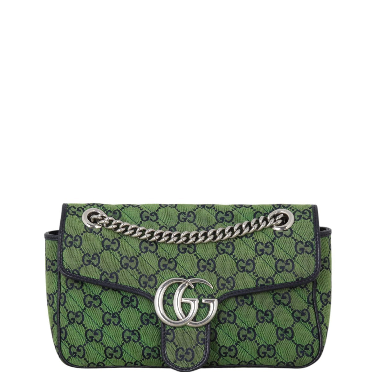 Gucci GG Canvas Marmont Diagonal Small Shoulder Bag