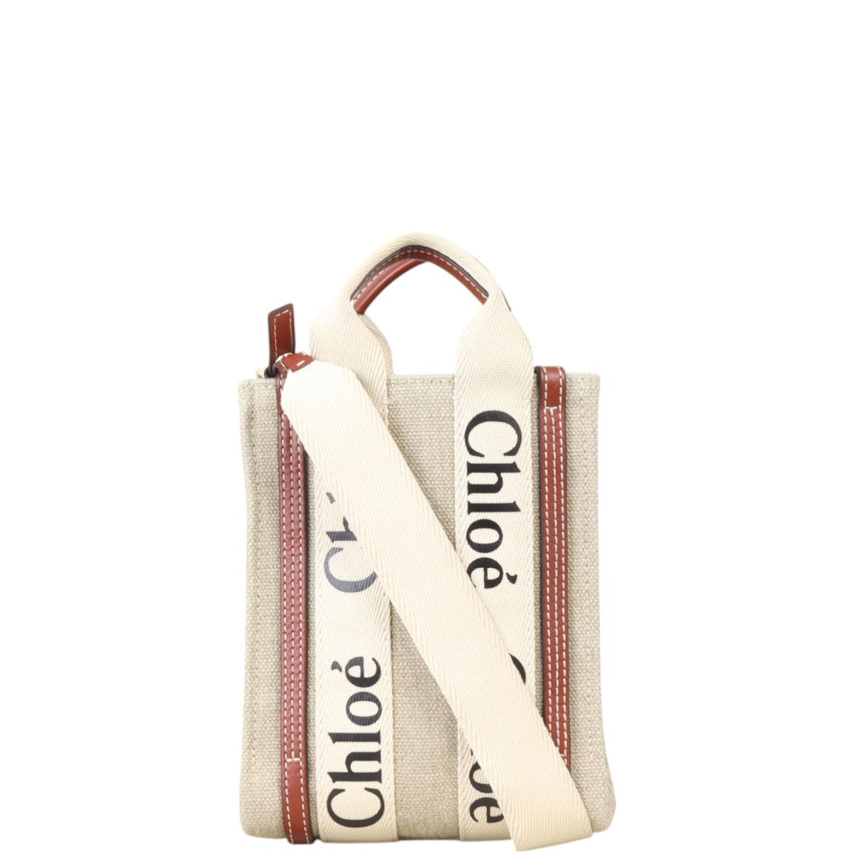 Chloe Mini Woody North South Tote Bag