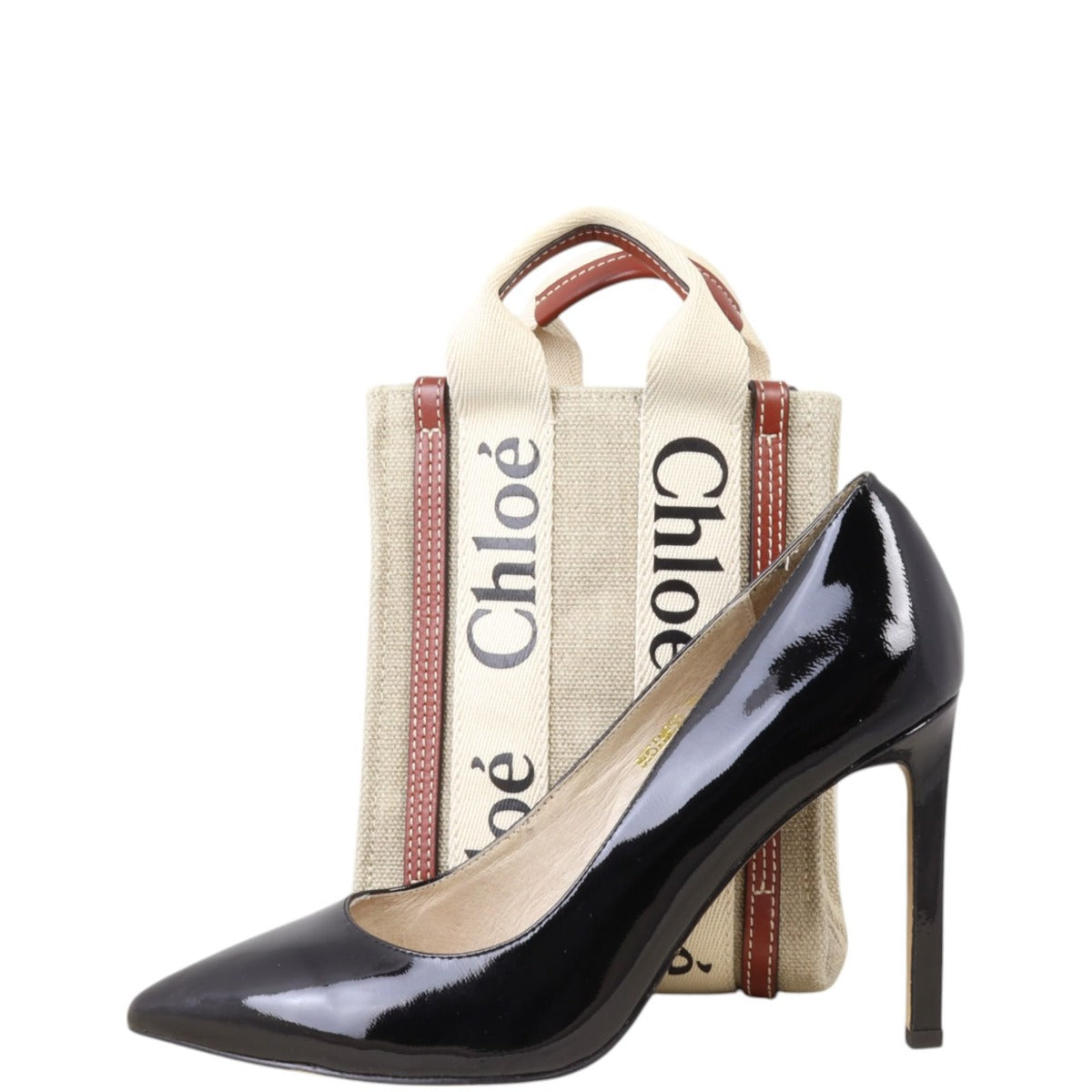 Chloe Mini Woody North South Tote Bag