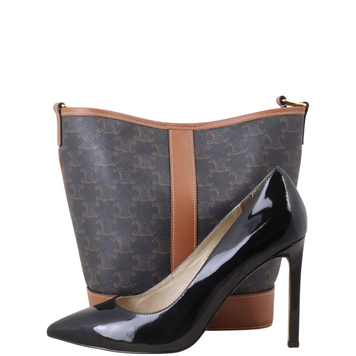 Celine Triomphe Bucket Bag Small