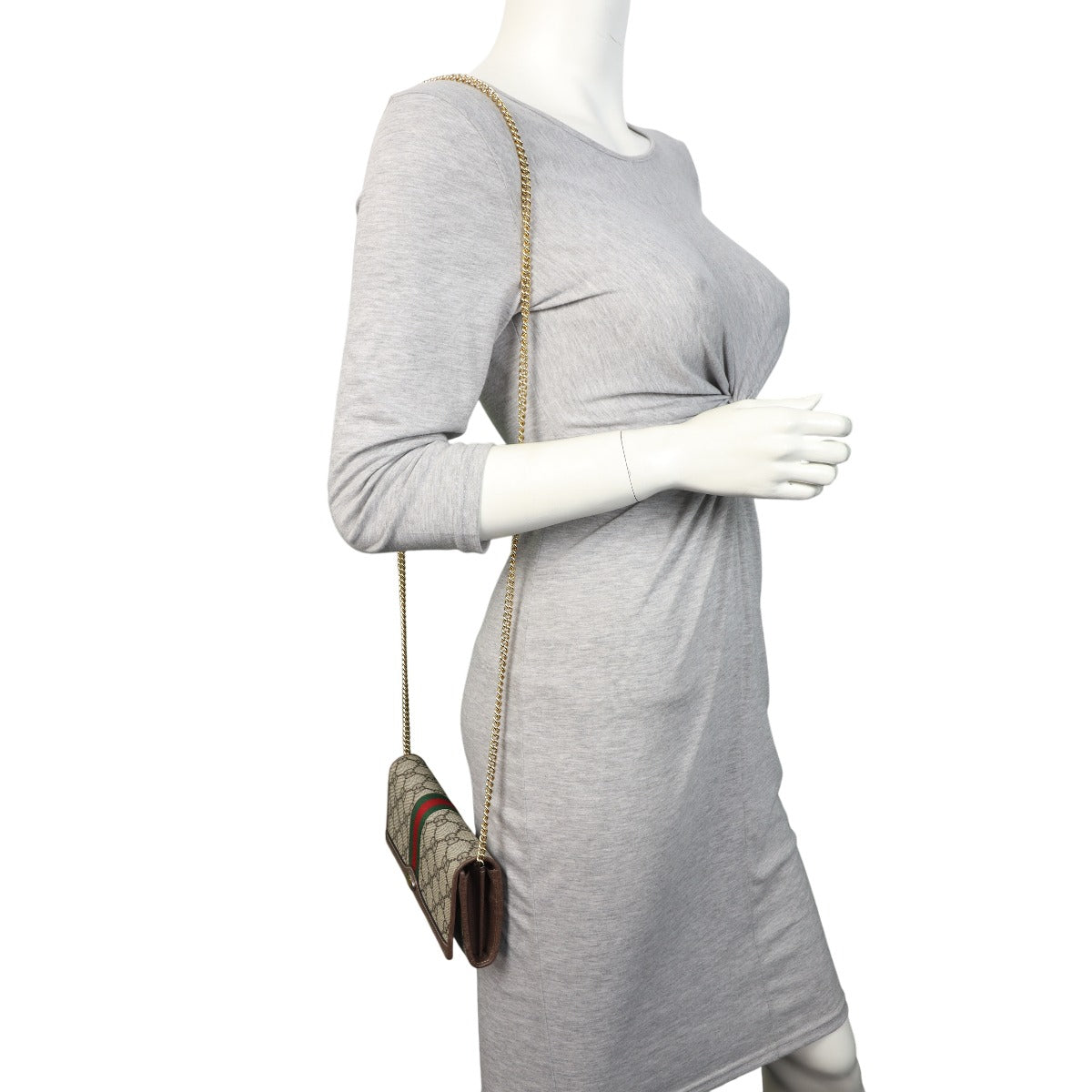 Gucci Ophidia GG Supreme Wallet on Chain