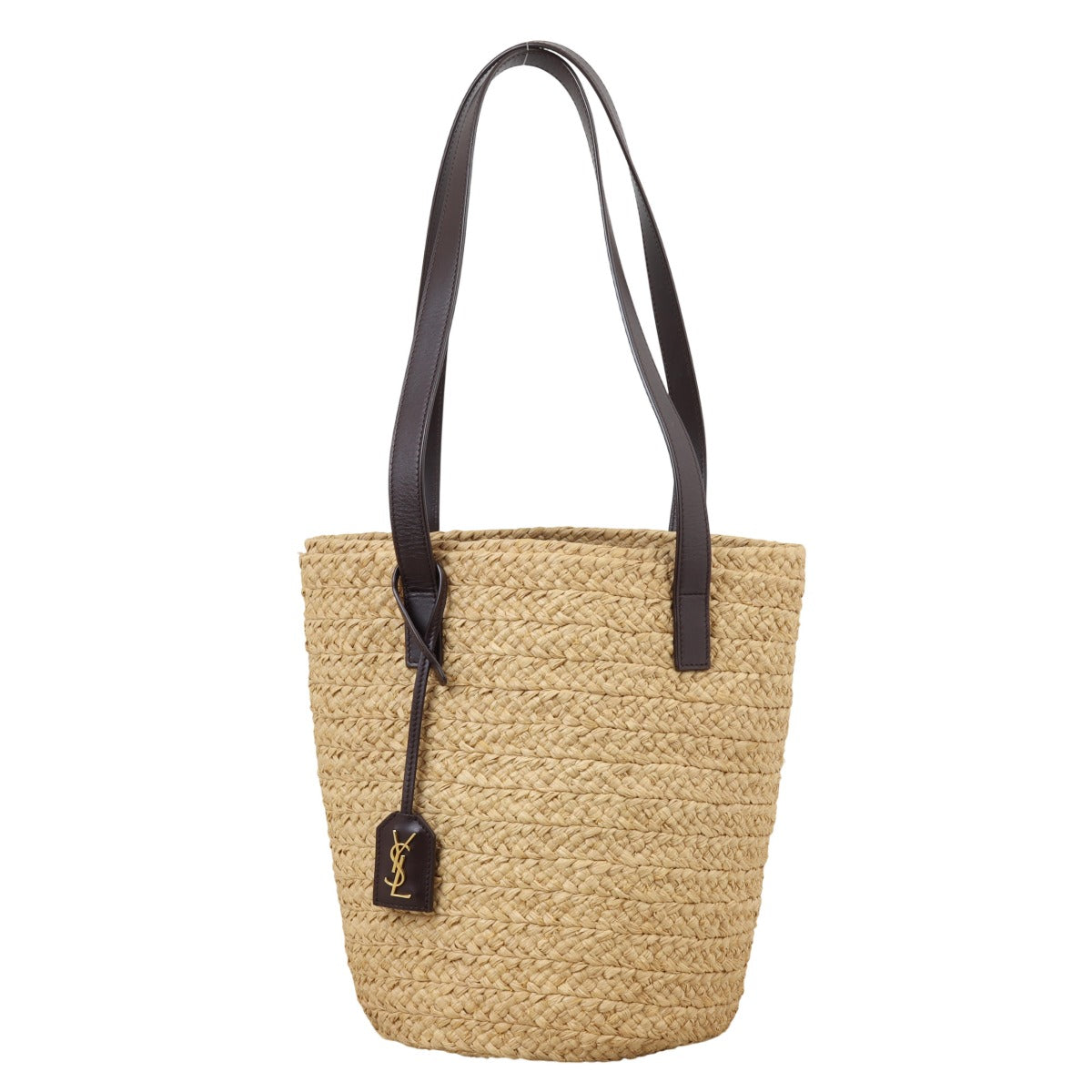 Saint Laurent Panier Raffia Tote