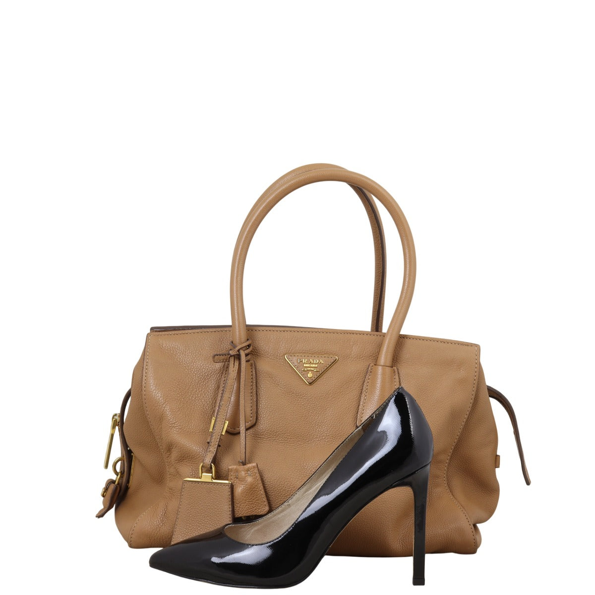 Prada Vitello Grain Two Way Tote