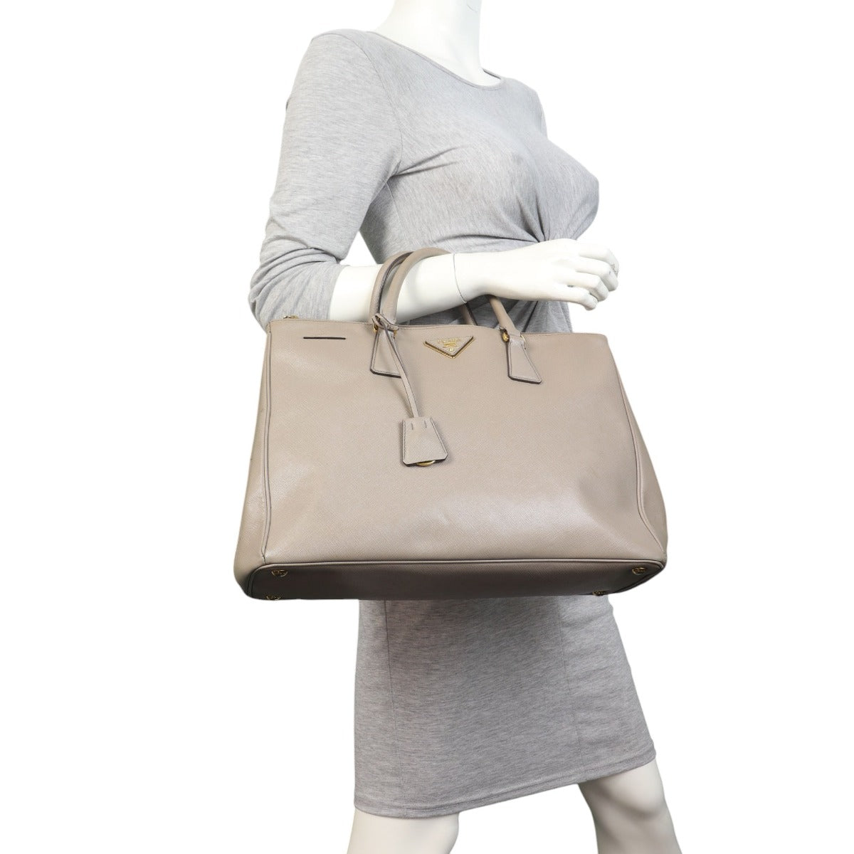 Prada Saffiano Lux Galleria Double Zip Tote Large