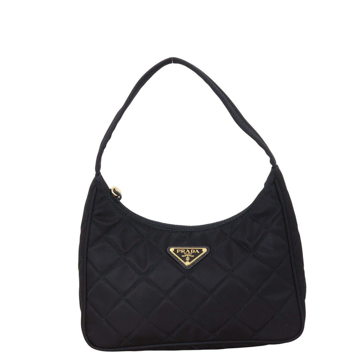 Prada Quilted Tessuto Mini Hobo