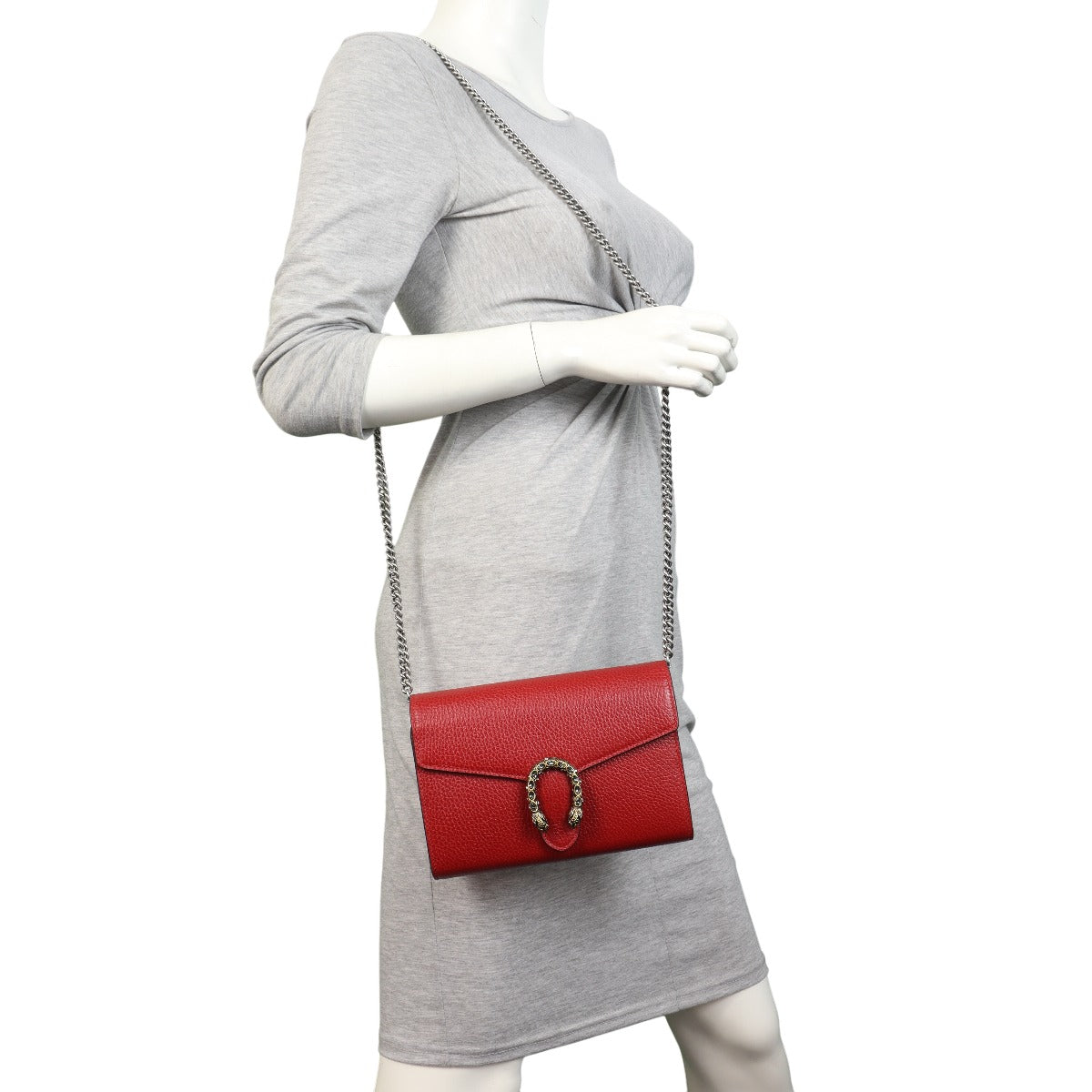 Gucci Dionysus Mini Leather Chain Wallet