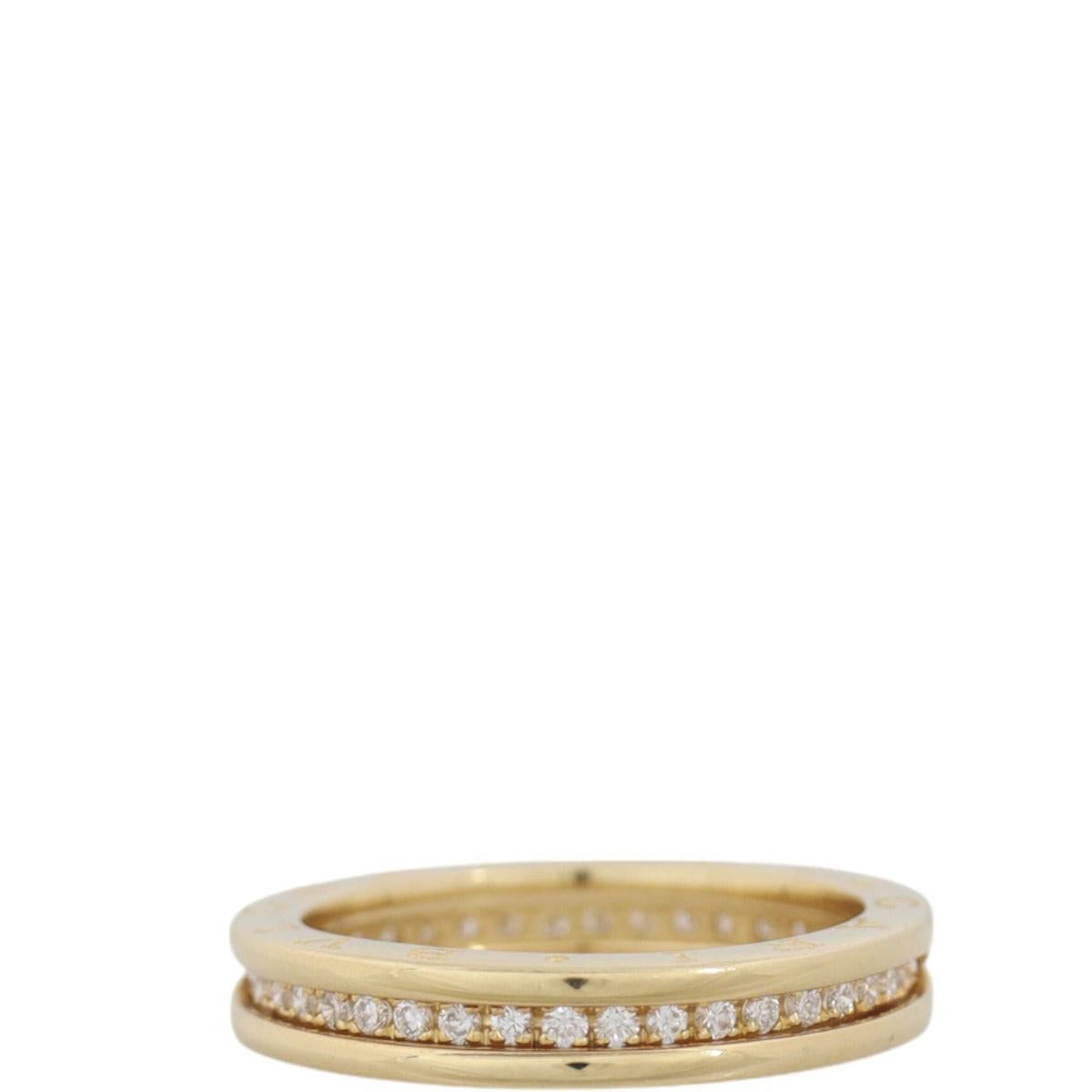 Bvlgari B.Zero1 Diamond 18k Yellow Gold One Band Ring