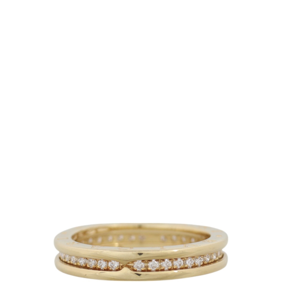 Bvlgari B.Zero1 Diamond 18k Yellow Gold One Band Ring