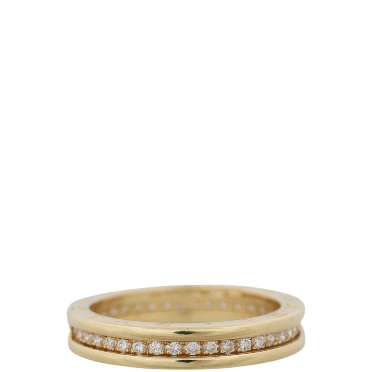 Bvlgari B.Zero1 Diamond 18k Yellow Gold One Band Ring