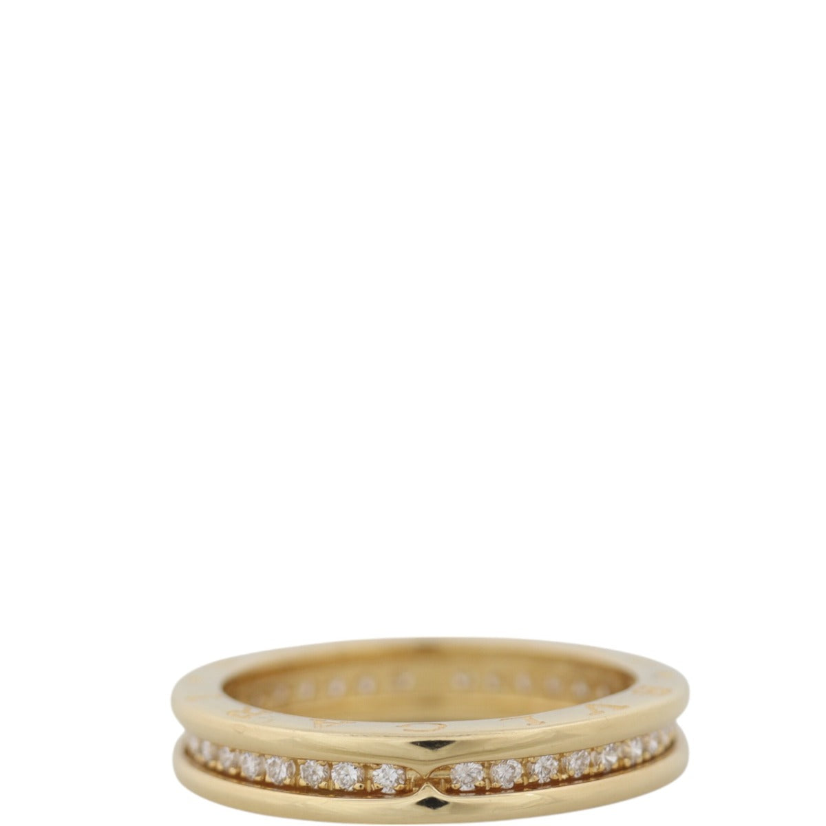Bvlgari B.Zero1 Diamond 18k Yellow Gold One Band Ring