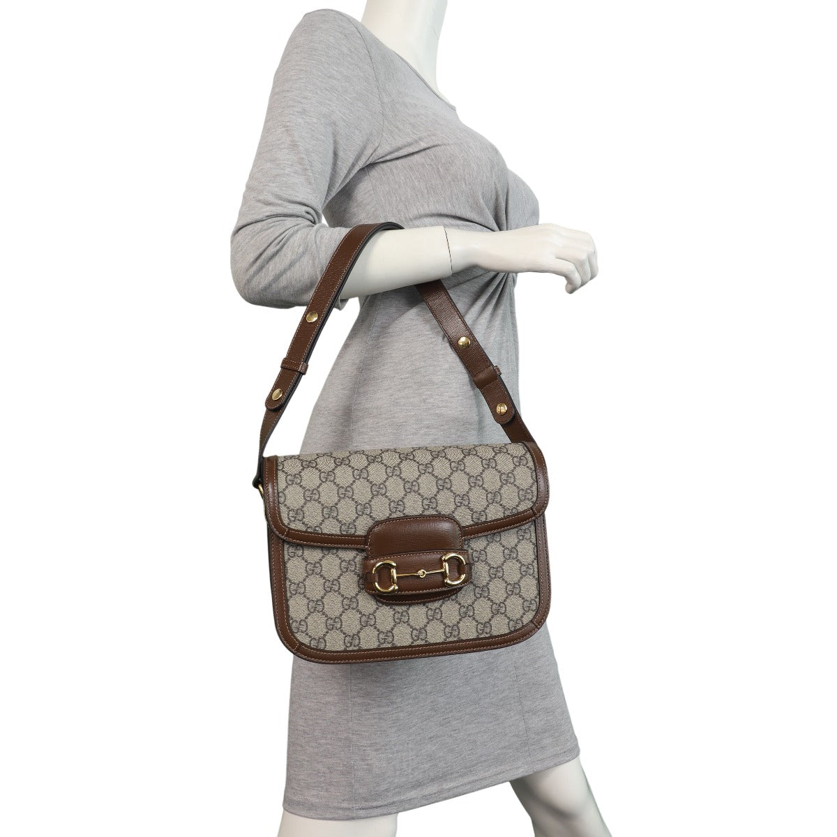 Gucci GG Supreme Horsebit 1955 Shoulder Bag