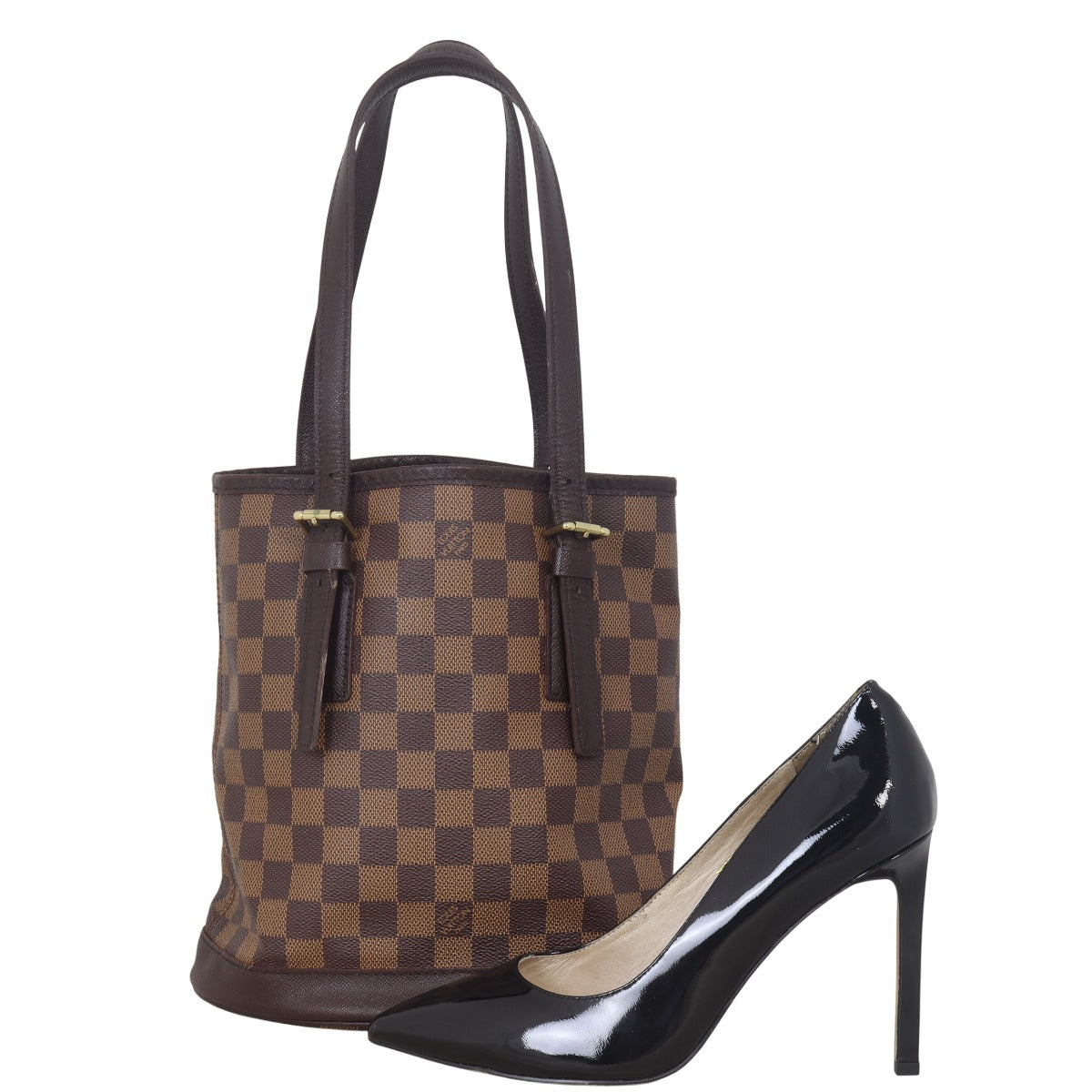 Louis Vuitton Marais Bucket Bag Damier Ebene