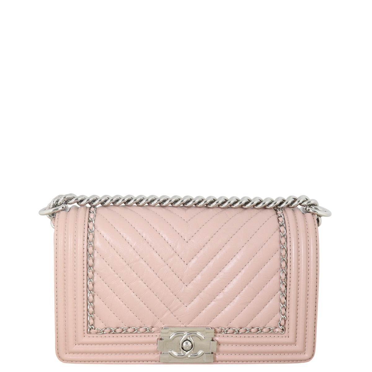 Chanel Boy Old Medium Chain Around Chevron