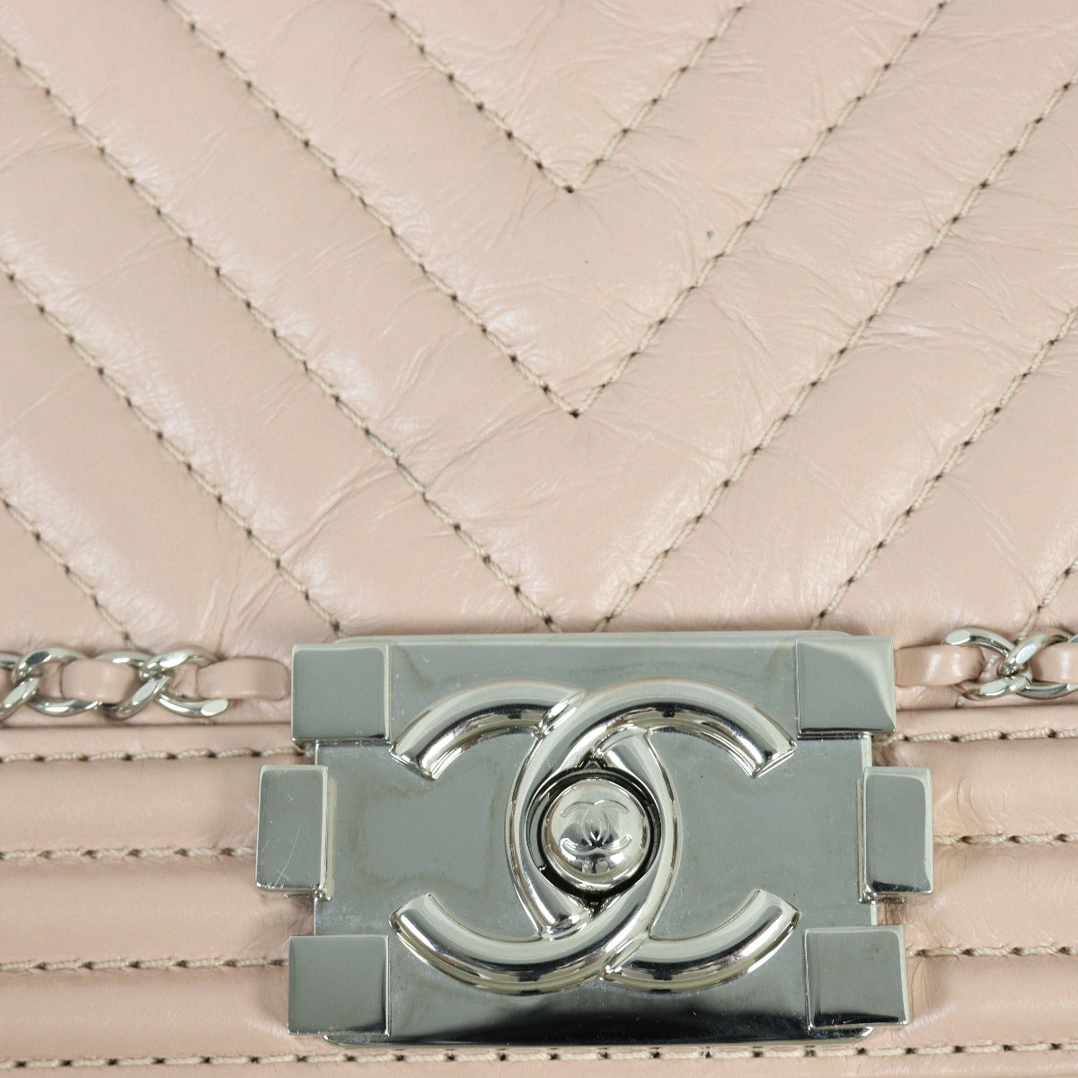 Chanel Boy Old Medium Chain Around Chevron