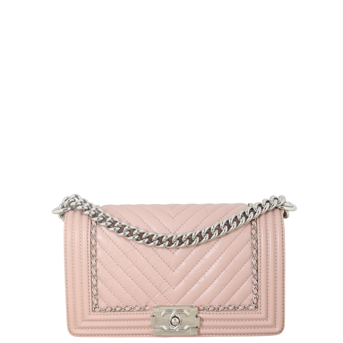 Chanel Boy Old Medium Chain Around Chevron