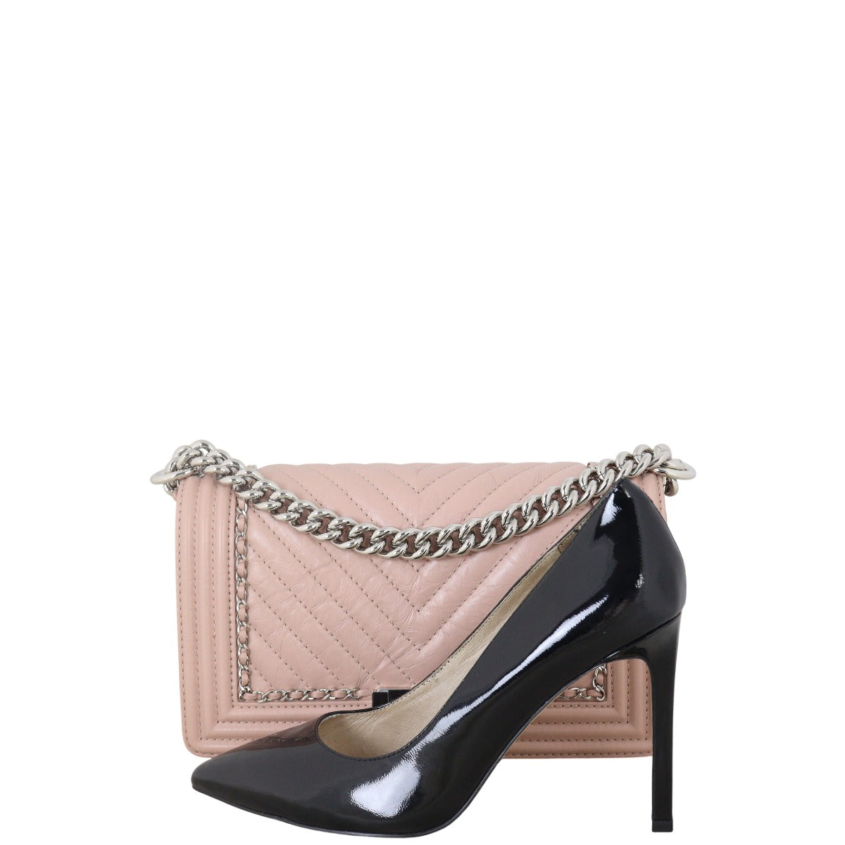 Chanel Boy Old Medium Chain Around Chevron