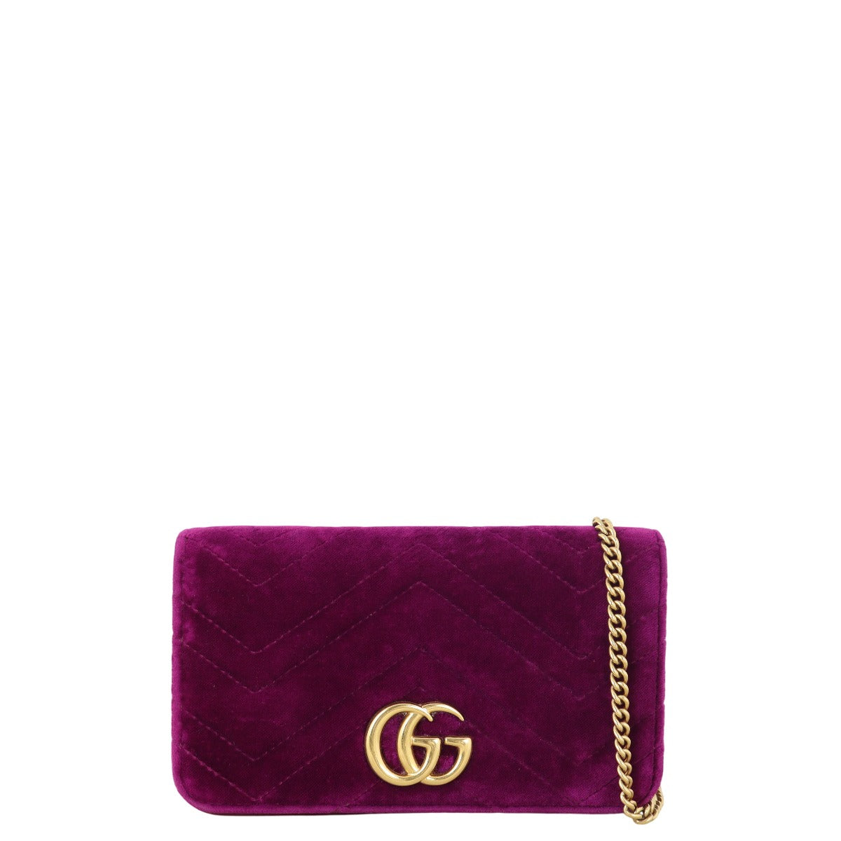 Gucci GG Marmont Velvet Super Mini Shoulder Bag