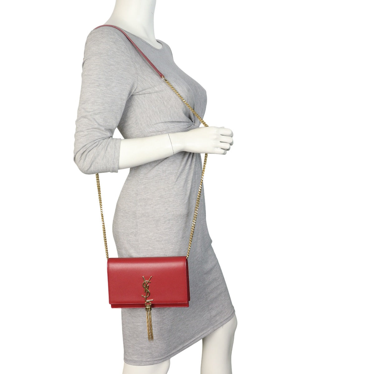 Saint Laurent Kate Tassel Chain Wallet