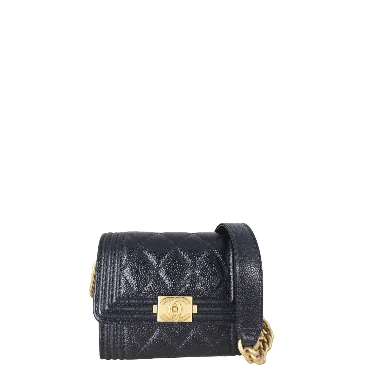 Chanel Boy Card Holder on Chain