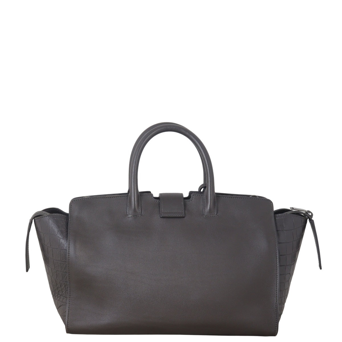 Saint Laurent Downtown Cabas Croc-Embossed