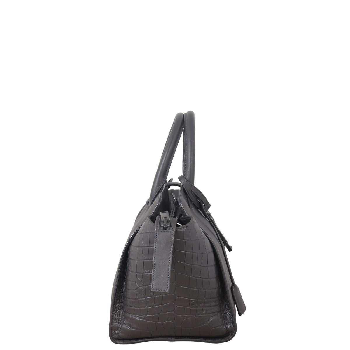 Saint Laurent Downtown Cabas Croc-Embossed