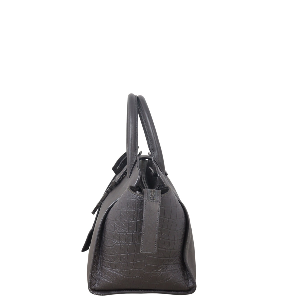 Saint Laurent Downtown Cabas Croc-Embossed