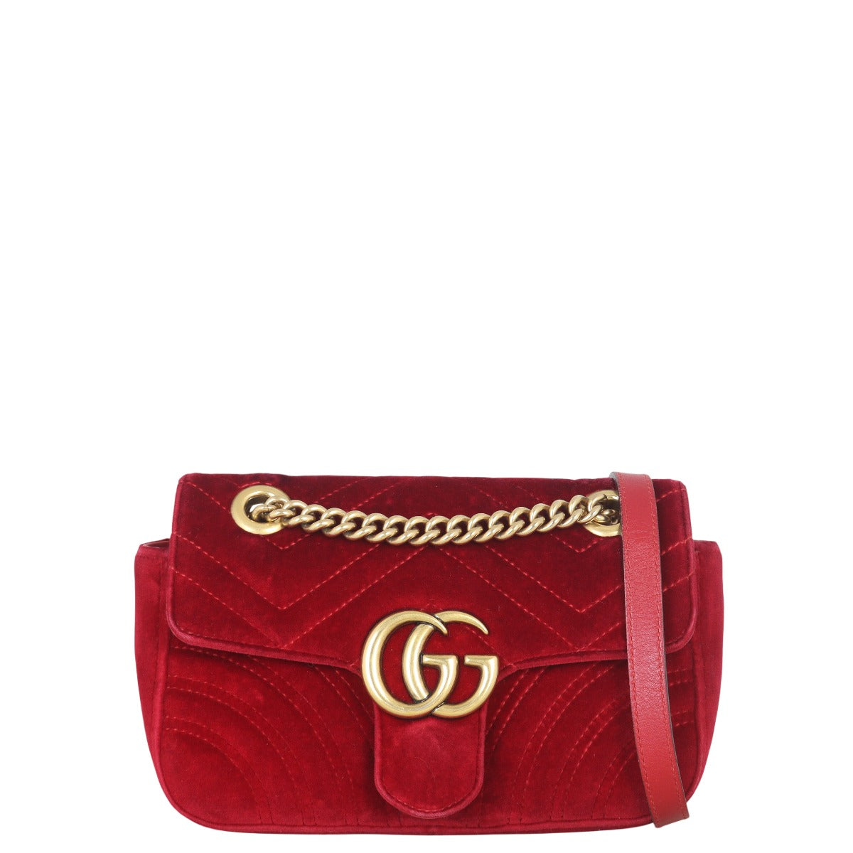 Gucci Marmont Velvet Small Shoulder Bag